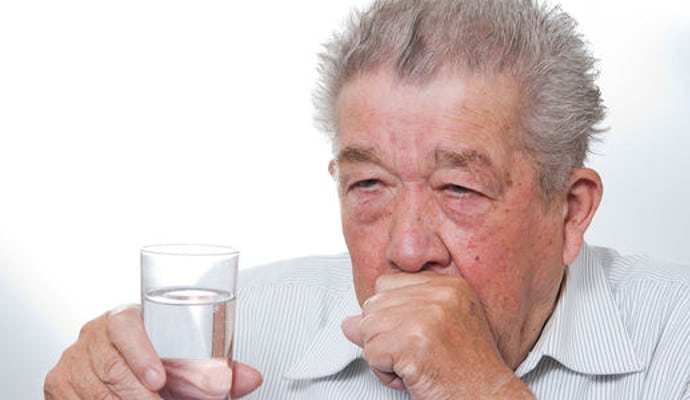 why do seniors have trouble swallowing