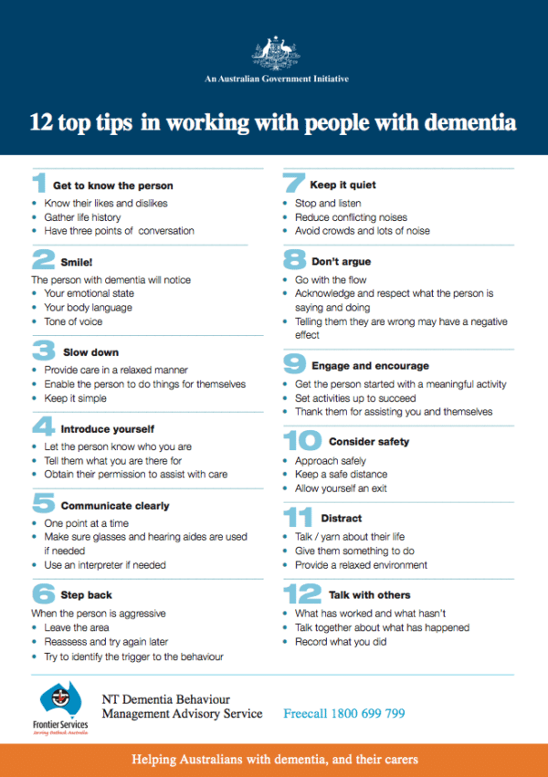 12 Important Tips For Dementia Caregivers Infographic DailyCaring