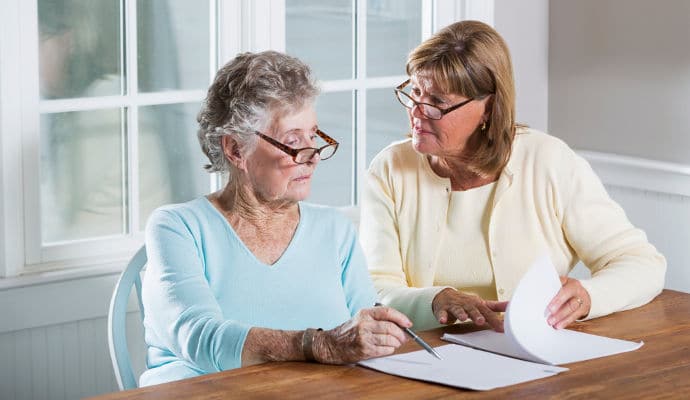 helping elderly parents with finances