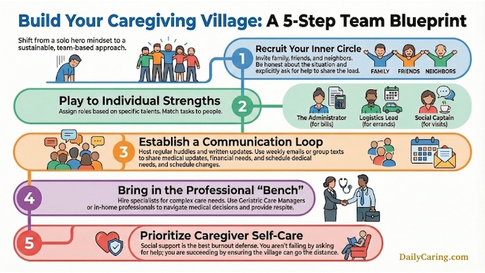 INFOGRAPHIC: Building a caregiver support team.