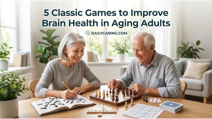5 classic games that improve brain health in aging adults.