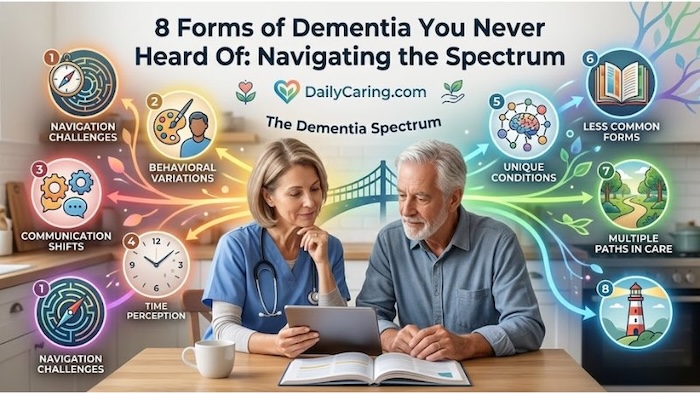 The many different types of dementia besides Alzheimer's Disease.