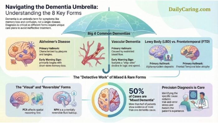 The many different forms of dementia. Here's what you need to know.