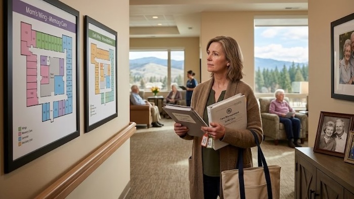 When parents live separately in assisted living.