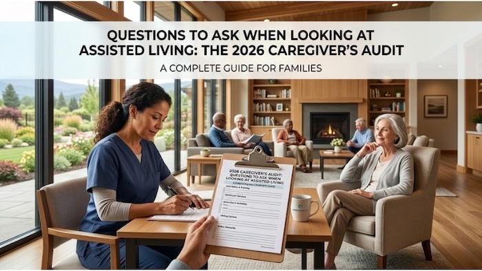 Questions to ask when looking at assisted living facilities.