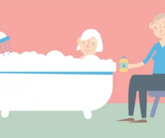 how to get someone with alzheimer's to take a bath