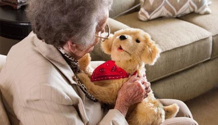 Wonderful lifelike robotic pets bring joy to seniors with dementia