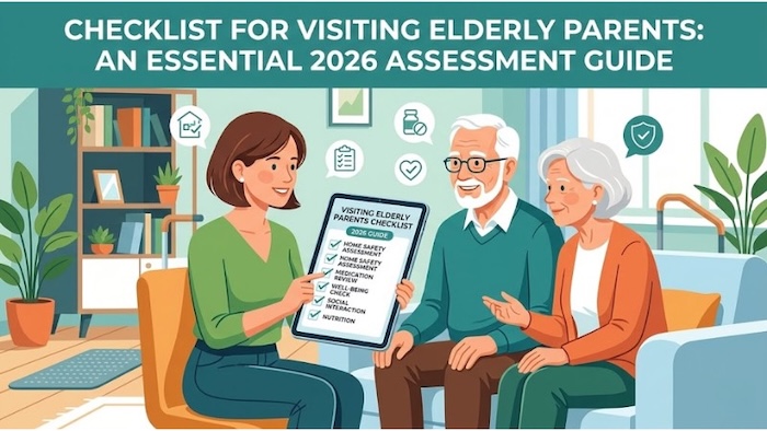Checklist for visiting elderly parents. A modern guide to aging in place.