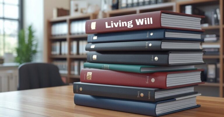 An image of important documents including a living will and POLST. Learn the difference between the two.