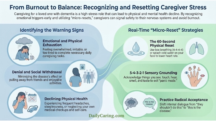 Infographic: Effective strategies for reducing caregiver stress.