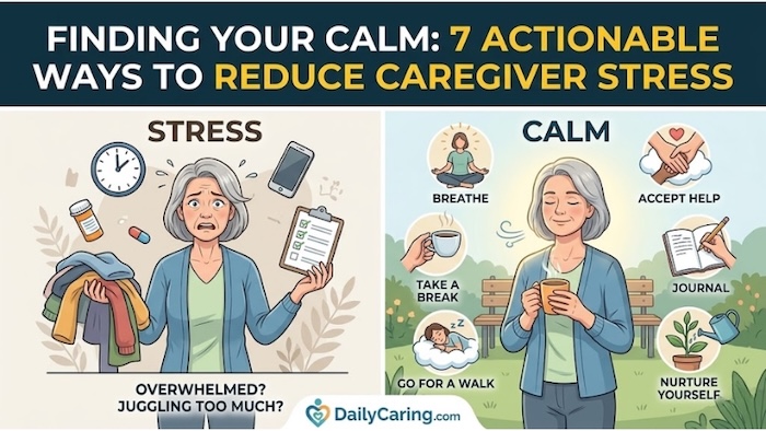 7 ultimate tips for reducing stress for caregivers.