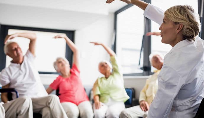 Improve range of motion and reduce fall risk with gentle seated exercises for seniors