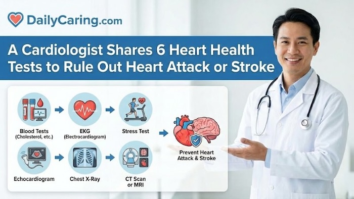 A cardiologist shares 6 tests to rule out heart attack or stroke.