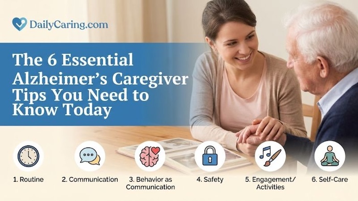 6 essential Alzheimer's caregiver tips.