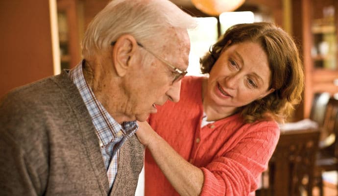 how do you calm down someone with dementia