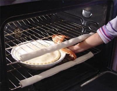 Keep seniors safe in the kitchen by preventing accidental burns to the arms with these oven rack guards