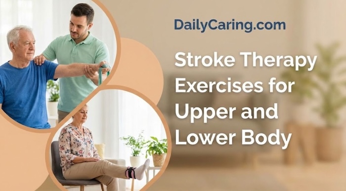 Stroke therapy exercises for seniors.