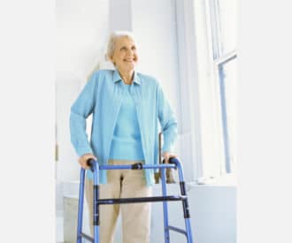 Tips and help for caregivers: 5 easy balance exercises for seniors who use a walker.