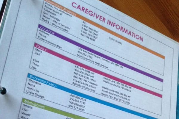 Keep essential caregiving info at your fingertips with this free caregiver notebook template