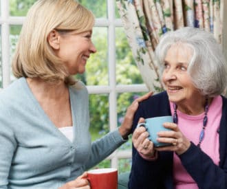 Speaking in short, direct sentences is a way to communicate that’s more comfortable for someone with Alzheimer’s or dementia