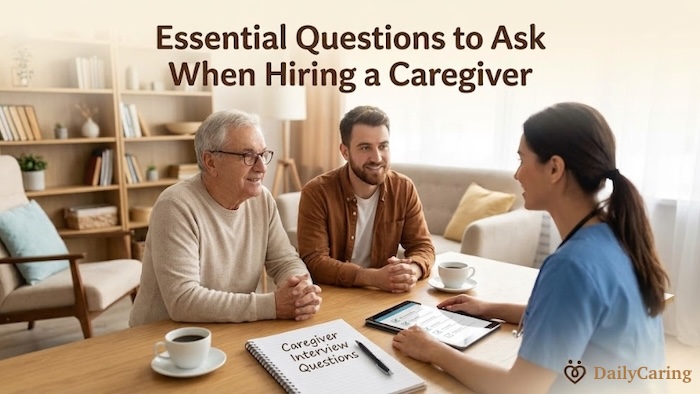 Interview questions to ask when you're hiring a caregiver.