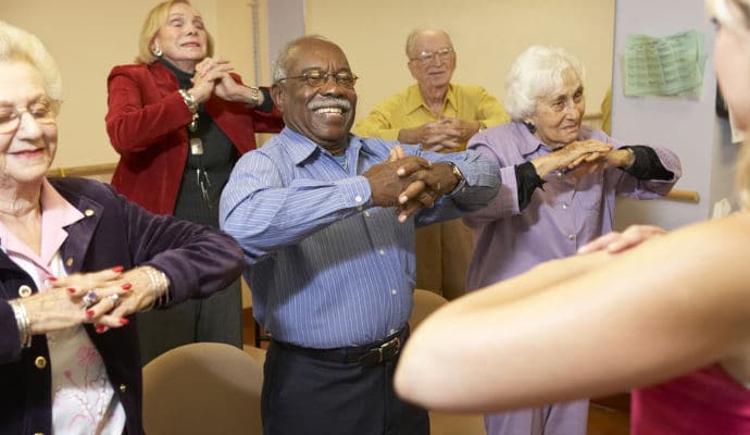 Balance exercises help seniors gain the strength and flexibility needed to stay balanced and prevent falls