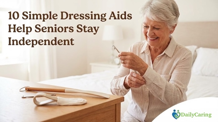 Dressing aids for seniors can help maintain independence.