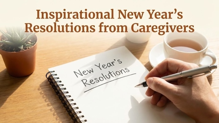 Inspiring New Year's resolutions from caregivers.