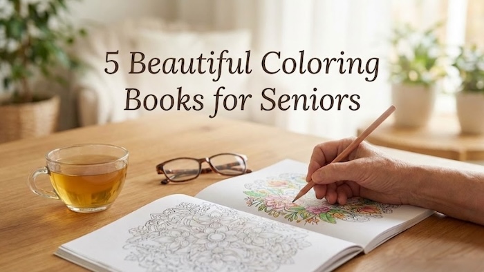 Beautiful coloring books for seniors.