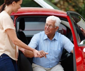 Find a great caregiver who can safely drive seniors around town