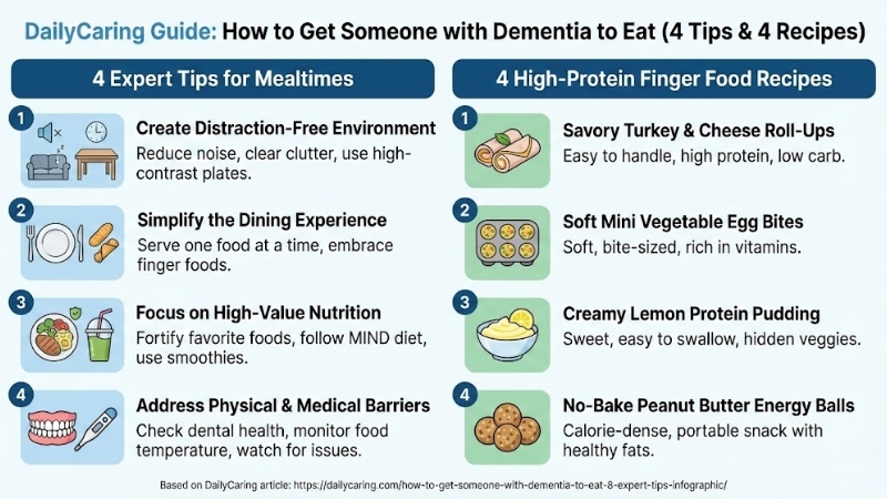How to Get Someone with Dementia to Eat: 4 Expert Tips