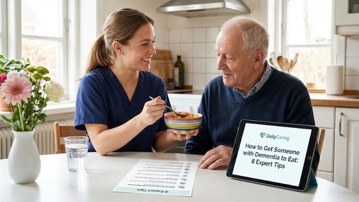 Getting someone with dementia to eat.