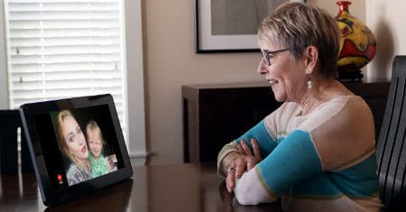 ViewClix Smart Frame is the simplest way to video call with elderly in nursing homes and someone with Alzheimer’s or dementia