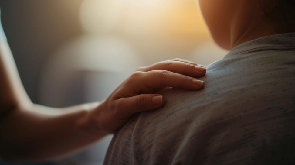 Steps to help calm down someone with dementia.