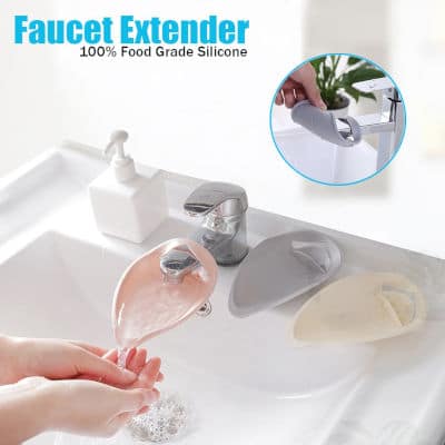 Faucet extenders make it easier for seniors to wash hands