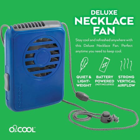 Keep seniors cool with a necklace fan