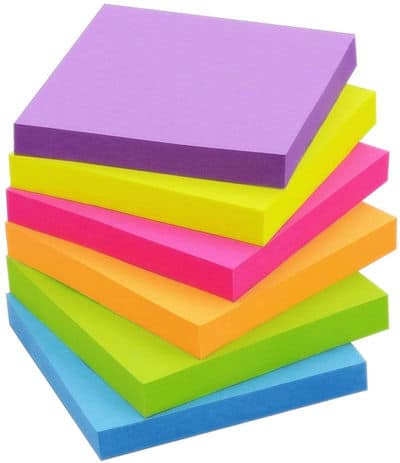 Caregivers use sticky notes to stay organized