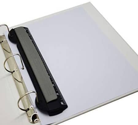 Caregivers keep important papers with a hole punch