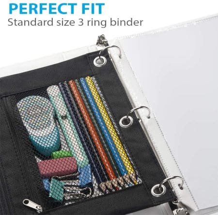 Add a zip pouch to your caregiving binder