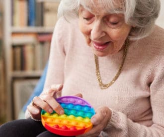 Sensory activities for dementia patients are a non-drug way to calm and soothe their anxiety, agitation, or anger