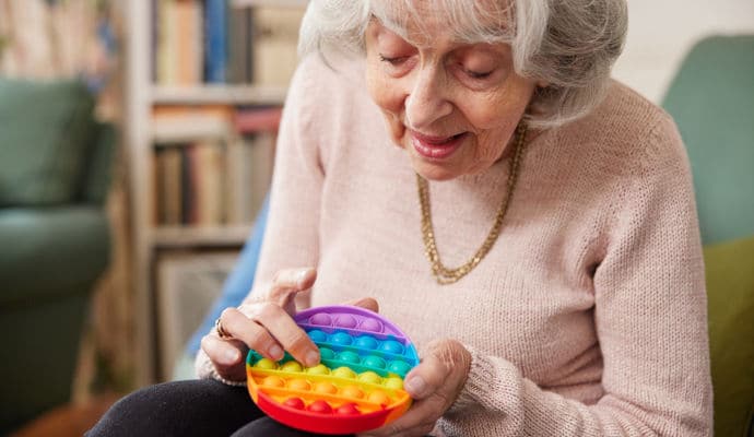 Sensory activities for dementia patients are a non-drug way to calm and soothe their anxiety, agitation, or anger