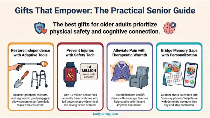Infographic: The best father's day gifts for elderly men.