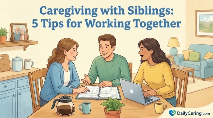 Tips on effective caregiving with siblings.