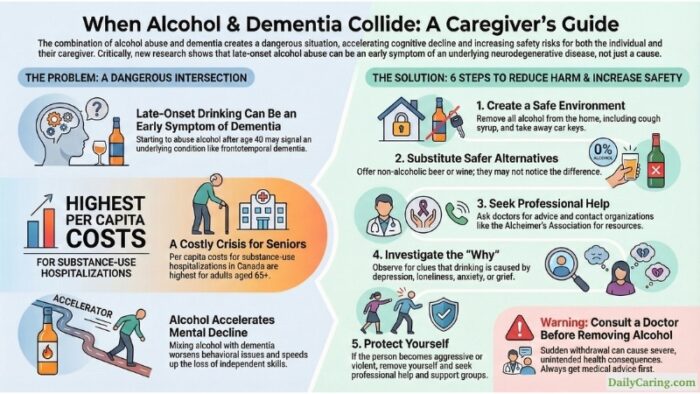 When alcohol abuse and dementia collide.
