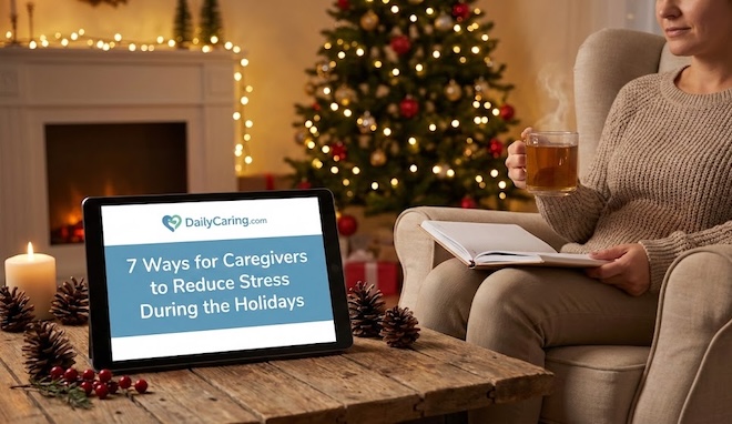 7 ways to reduce caregiver stress over the holidays.