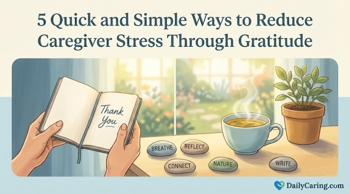 Reducing caregiver stress with gratitude.
