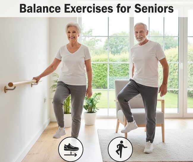 How to reduce falls and improve balance for seniors at home!