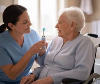 Tips from the Experts: Helping Someone with Alzheimer's Brush Their Teeth