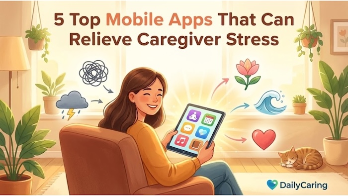 5 mobile apps that reduce caregiver stress.