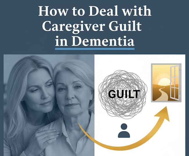 Dealing with caregiver guilt can be a real struggle when taking care of someone with dementia. Here are some important tips!